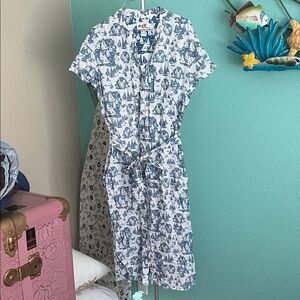 Reyn Spooner Blue and White Dress limited issue
